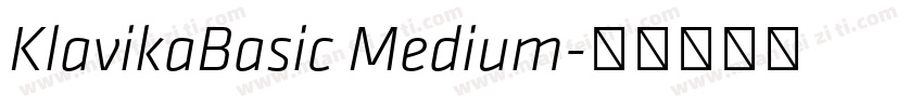 KlavikaBasic Medium字体转换